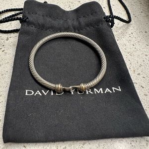 David Yurman Cable Bucket Bracelet w/ Gold